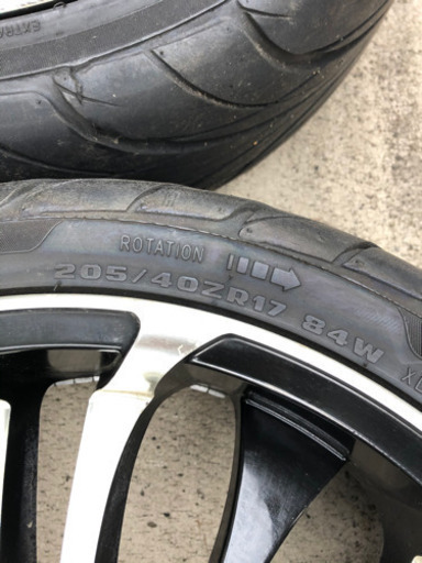 205 40 17 XR grande  タイヤ付きホイール　8部目ぐらい