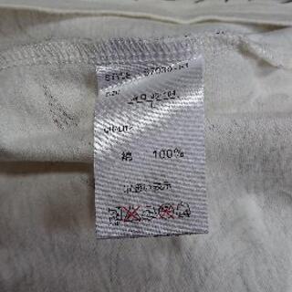 和柄白長袖Ｔシャツの画像