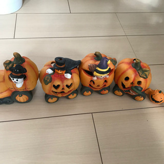 ハロウィントレイン　飾り　キャンドルホルダーの画像