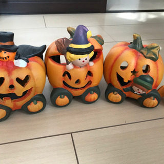 ハロウィントレイン　飾り　キャンドルホルダーの画像
