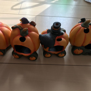 ハロウィントレイン　飾り　キャンドルホルダーの画像