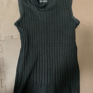 SPIGA 黒タンクトップトップス