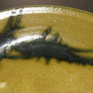 緑釉大皿　新品未使用の画像
