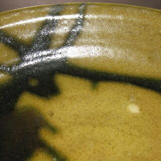緑釉大皿　新品未使用の画像