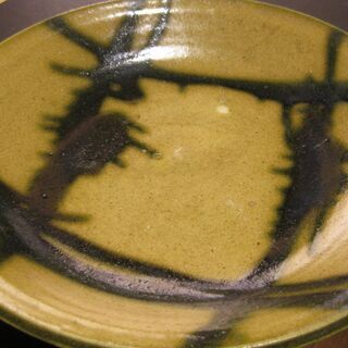 緑釉大皿　新品未使用の画像