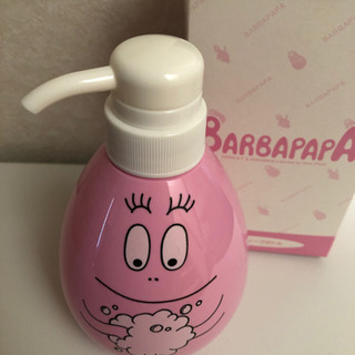 バーバーパパ ハンドソープボトルとメモ帳の画像