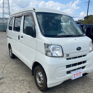 車検令和5年4月 h24年式 サンバーバン Tチェーン AC PS ハイルーフ 社外デッキ 修復歴無し 支払総額16.8万円★★の画像