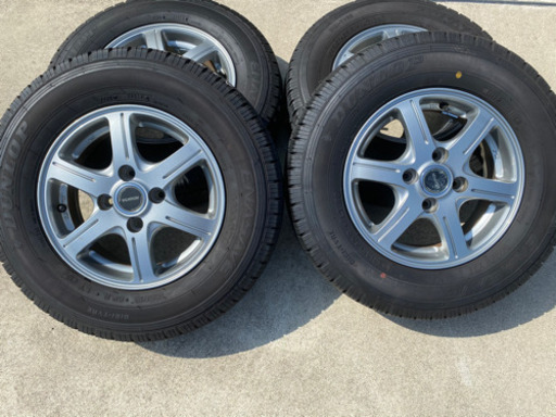 ■4本SET■165R13 ×4.5J 6PR LT■ダンロップ エナセーブ VAN01■夏 アルミ付 プロボックス サクシード ADバン