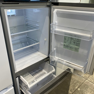 AQUA 2017 2ドア 冷蔵庫 126L シルバー