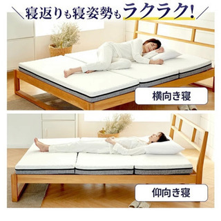 エコラテ エリート マットレス シングル 3つ折り 腰痛 体圧 ...
