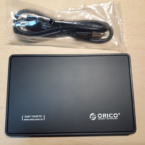 外付けハードディスク　500GB　（ケース新品）