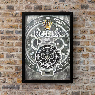 97 Rolexロレックスオマージュアートポスター(フレーム付き)