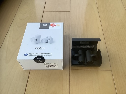 ワイヤレス骨伝導イヤホン　PEACE TW-1 黒