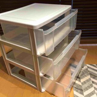 ３段収納ボックス　w63cm×h69cm×d50cmの画像