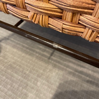 ナチュラルかご風収納シェルフの画像