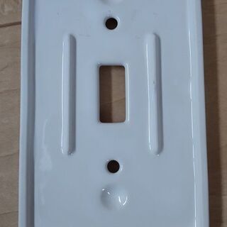 ■スイッチ 化粧カバー プレート 陶器 アメリカンタイプの画像