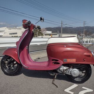 【引取先が決まりました】２ストジョルノ　超希少純正OPリアキャリア付き！　シート張替済　バッテリー新品の画像