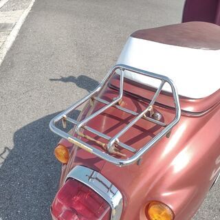 【引取先が決まりました】２ストジョルノ　超希少純正OPリアキャリア付き！　シート張替済　バッテリー新品の画像