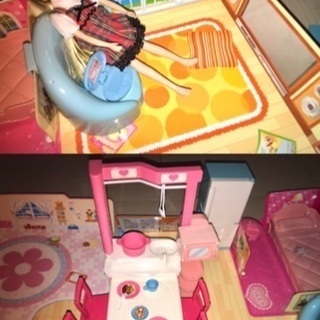 【値下げしました】リカちゃんとリカちゃんお部屋いっぱいゆったりさん