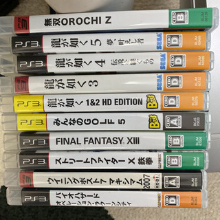 ps3初期型80㎇とソフト10本セットです。の画像