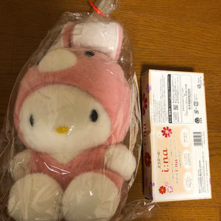 およそ20年前のハローキティ　着ぐるみのぬいぐるみの画像