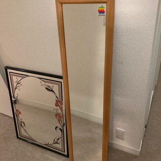 【2点とも引渡し予定ありになりました】壁掛け鏡と全身ミラー