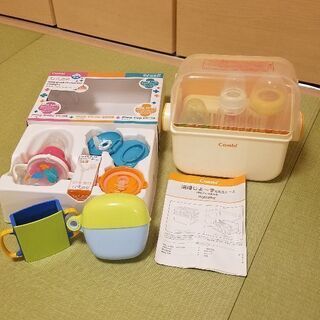 [最終値下げ]美品!　哺乳瓶乳首　消毒じょーず&コンビマグセット