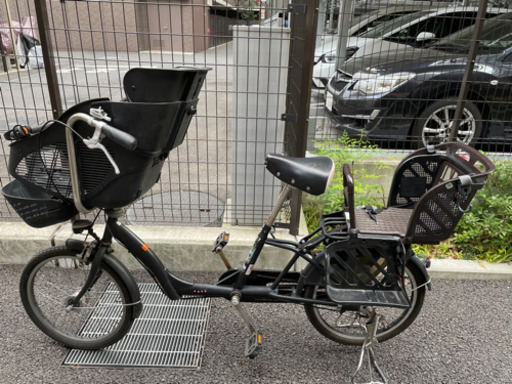 子乗せ自転車　前後チャイルドシート