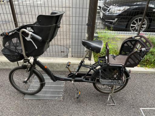子乗せ自転車　前後チャイルドシート