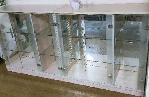 飾り棚　背面鏡　２台セット