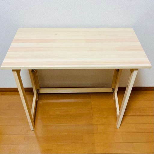 【美品】山善 折りたたみ デスク テーブル　TPD-8040H