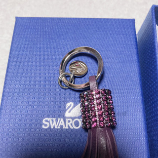 【新品】スワロフスキー　チャーム　キーリング