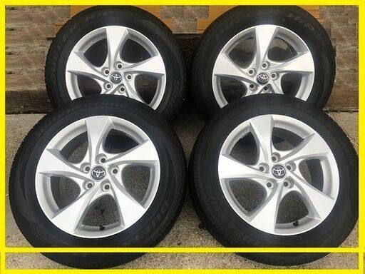 販売済みY　トヨタ C-HR 純正 6.5J×17 インチ +45 5/114.3 ブリジストン DUELER H/PS PORTタイヤ7.5部山 がり傷なし 美品 4本セット 即決 エスティマ