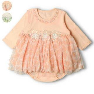 【美品】ロンパース★長袖ワンピース★花柄