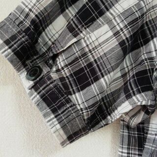 MALE＆Co. メールアンドコー メンズ 半袖パーカージャケット　チェック柄の画像