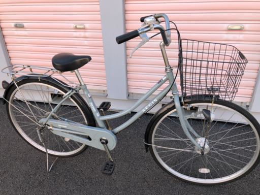 No.193【LEDオートライト,変速なし】★激安★ 中古自転車 ママチャリ  27インチ 軽整備済み 安い 防犯登録 藤沢 横浜 神奈川