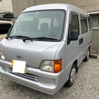 スバル　サンバーバン　シルバー