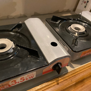カセットコンロ1個(ほぼ未使用)