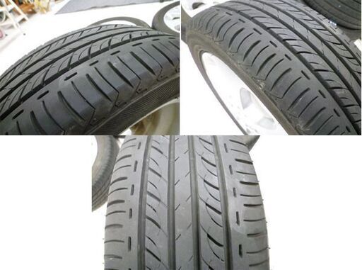 スズキ純正アルミ 14インチ4.5J PCD100 インセット50 4穴 タイヤ付き4本セット 165/55R14 サマータイヤ エス