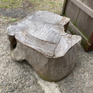 木塊 薪割台 椅子 テーブル 古材 ガーデニング