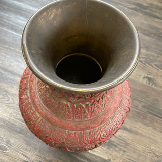 中国美術品 堆朱 壺