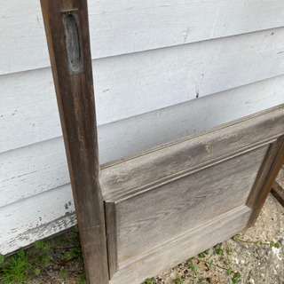 ガラス無し 引き戸 扉 ドア 古材 木製の画像