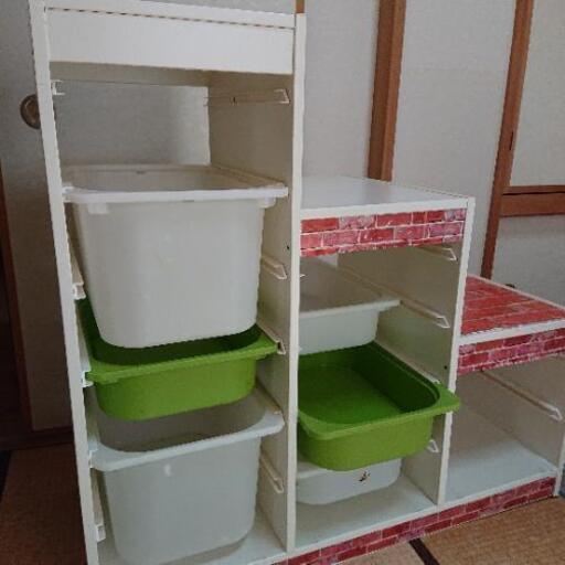 IKEAの収納(本、オモチャ、諸々)