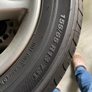 夏タイヤ 155/65R13 08年製 MARSHAL MH12 スバルプレオの画像