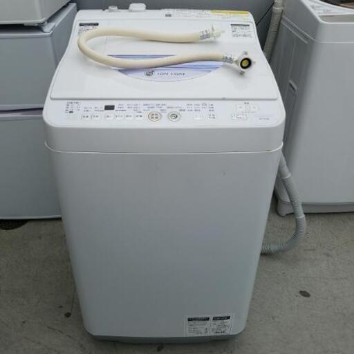 SHARP シャープ 5.5kg 全自動洗濯機 ES-TG55L 動作品