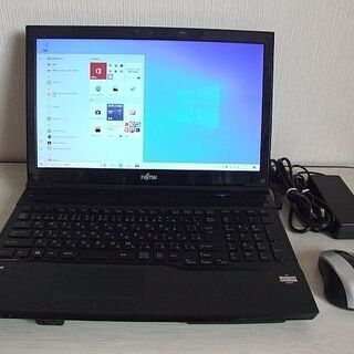 高速SSD120GB搭載　Fujitsu LIFEBOOK AH40/K ノートパソコン　バッテリー不良（3769）の画像