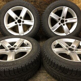 【MICHELIN X-ICE XI2 225/55R16】スタッドレス【audi A4 純正ホイール RONAL製 16インチ 7J5HPCD112+46】　(VTP362) クレジットカード QR決済可能