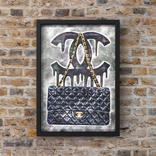 101 CHANEL シャネルオマージュアートポスター(フレーム付き)