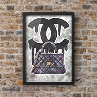 102 CHANEL シャネルオマージュアートポスター(フレーム...
