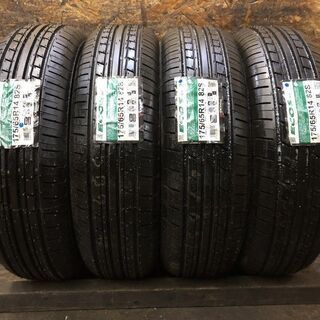 新品 YOKOHAMA ECOS ES31 175/65R14 14インチ 夏タイヤ 4本 キューブ ベルタ ヴィッツ フィット パッソ等　(VTN429) クレジットカード QR決済可能